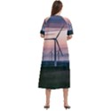 Wind Giants At Twilight Women s Cotton Short Sleeve Nightgown View4