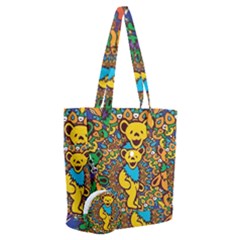Dead Dancing Bears Grateful Dead Pattern Everyday Shoulder Bag With Pouch Bag