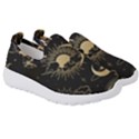 Asian Seamless Pattern With Clouds Moon Sun Stars Vector Collection Oriental Chinese Japanese Korean Kids  Slip On Sneakers View3