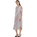 Marble Texture Marble Painting Cold Shoulder Loose Fit Dress With Pockets View2