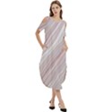 Marble Texture Marble Painting Cold Shoulder Loose Fit Dress With Pockets View3