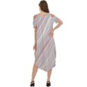 Marble Texture Marble Painting Cold Shoulder Loose Fit Dress With Pockets View4
