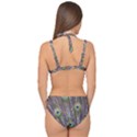 Peacock Bird Feathers Plumage Peacock Double Strap Halter Bikini Set View2