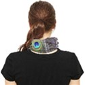 Peacock Bird Feathers Plumage Peacock Face Covering Bandana (Two Sides) View2