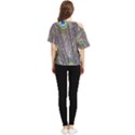 Peacock Bird Feathers Plumage Peacock One Shoulder Cut Out T-Shirt View2