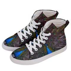 Bird Peacock Feathers Men s Hi-top Skate Sneakers