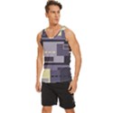 Pattern Design Abstract Lilac Men s Wide Collar Tank Top View2
