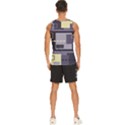 Pattern Design Abstract Lilac Men s Wide Collar Tank Top View4