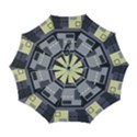 Pattern Design Abstract Lilac Automatic Folding Umbrella with Case (Large) View1