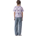 Liquid Splash Pattern Stroke Drip Kids  Cuff Sleeve Scrunch Bottom T-Shirt View2