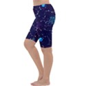 Realistic Night Sky Poster With Constellations Cropped Leggings  View2