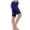 Realistic Night Sky Poster With Constellations Cropped Leggings  View3