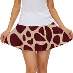 Animal Print Girraf Patterns Women s Skort