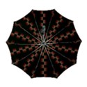 Geometric Pulse Print Design Automatic Folding Umbrella with Case (Large) View1