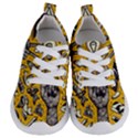 Yellow Template Design Kids  Lightweight Sports Shoes View1