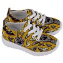 Yellow Template Design Kids  Lightweight Sports Shoes View3