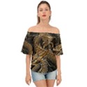 Japanese Dragon Pentagram Off Shoulder Short Sleeve Top View1