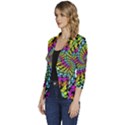 3d Grateful Dead 90 s Neon Dancing Bears Women s One-Button 3/4 Sleeve Short Jacket View2