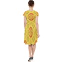 Art Pattern Design Background Cap Sleeve Midi Dress With Pockets View2