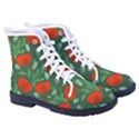 Poppy Fierce Wolf Poppies Bud Women s High-Top Canvas Sneakers View3