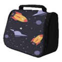 Cosmos Rocket Spaceship Ufo Full Print Travel Pouch (Small) View1