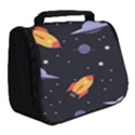 Cosmos Rocket Spaceship Ufo Full Print Travel Pouch (Small) View2