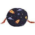 Cosmos Rocket Spaceship Ufo Drawstring Bucket Bag View3