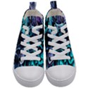 Nature Water Wave Architecture Kids  Mid-Top Canvas Sneakers View1