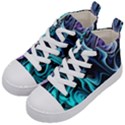 Nature Water Wave Architecture Kids  Mid-Top Canvas Sneakers View2