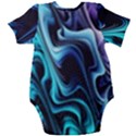 Nature Water Wave Architecture Baby Short Sleeve Bodysuit View2