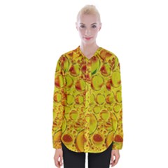 Oil Drop Water Oil Abstract Oily Womens Long Sleeve Shirt