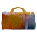 Rain Water Raindrops Droplets Sports Gym Duffle Bag with Shoe Compartment View2