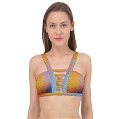 Rain Water Raindrops Droplets Cage Up Bikini Top