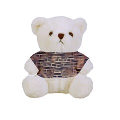 Textures Brown Wood Full Print Cuddly Teddy Bear