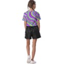 Neon Trippy Swirls Twirls Design Kids  Basic T-Shirt View2