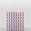 Fabric Geometric Pattern Background Full Print Rope Handle Tote (Large) View1