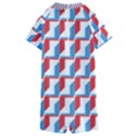 Fabric Geometric Pattern Background Kids  Boyleg Half Suit Swimwear View2