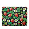 Strawberries Pattern 15  Vertical Laptop Sleeve Case With Pocket View1