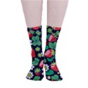 Strawberries Pattern Smooth Crew Length Tube Socks View1
