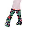 Strawberries Pattern Smooth Crew Length Tube Socks View3