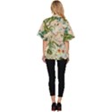 Textile Fabric Tropical Women s Batwing Button Up Shirt View4