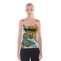 Monstera Palm Leaves Plants Spaghetti Strap Top