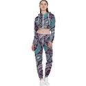 Seamless Pattern Paisley Decorative Cropped Zip Up Lounge Set View1
