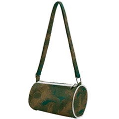 Seamless Pattern Pattern Leaves Mini Cylinder Bag