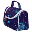 Realistic Night Sky Poster With Constellations Satchel Handbag View1