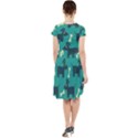 Happy Dogs Animals Pattern Cap Sleeve Midi Dress With Pockets View2