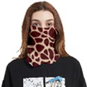 Animal Print Girraf Patterns Face Covering Bandana (Two Sides) View1