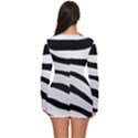 White Tiger Skin Long Sleeve Boyleg Swimsuit View4