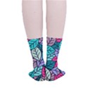 Pattern Leaves Background Nature Smooth Crew Length Tube Socks View4