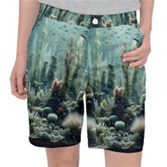 Underwater Coral Life Women s Pocket Shorts